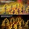 Solar Fall Lights for Thanksgiving Day Decorations Outdoor,2PACK 40LED Artificial Maple Tree for Fall Party Gifts Décor Outside Lights,Solar Thanksgiving Path Lights for Home Fall Autumn Decor Orange